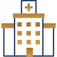Organizations Icon Hospital icon represents health systems and boards and licensing authorities.