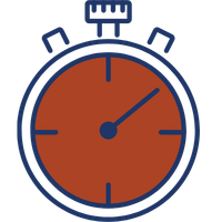 Years Icon Clock icon represents years.